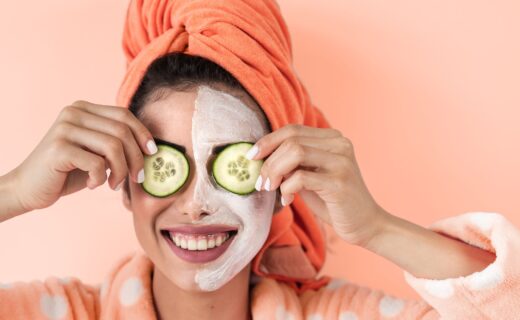 a woman doing Skincare